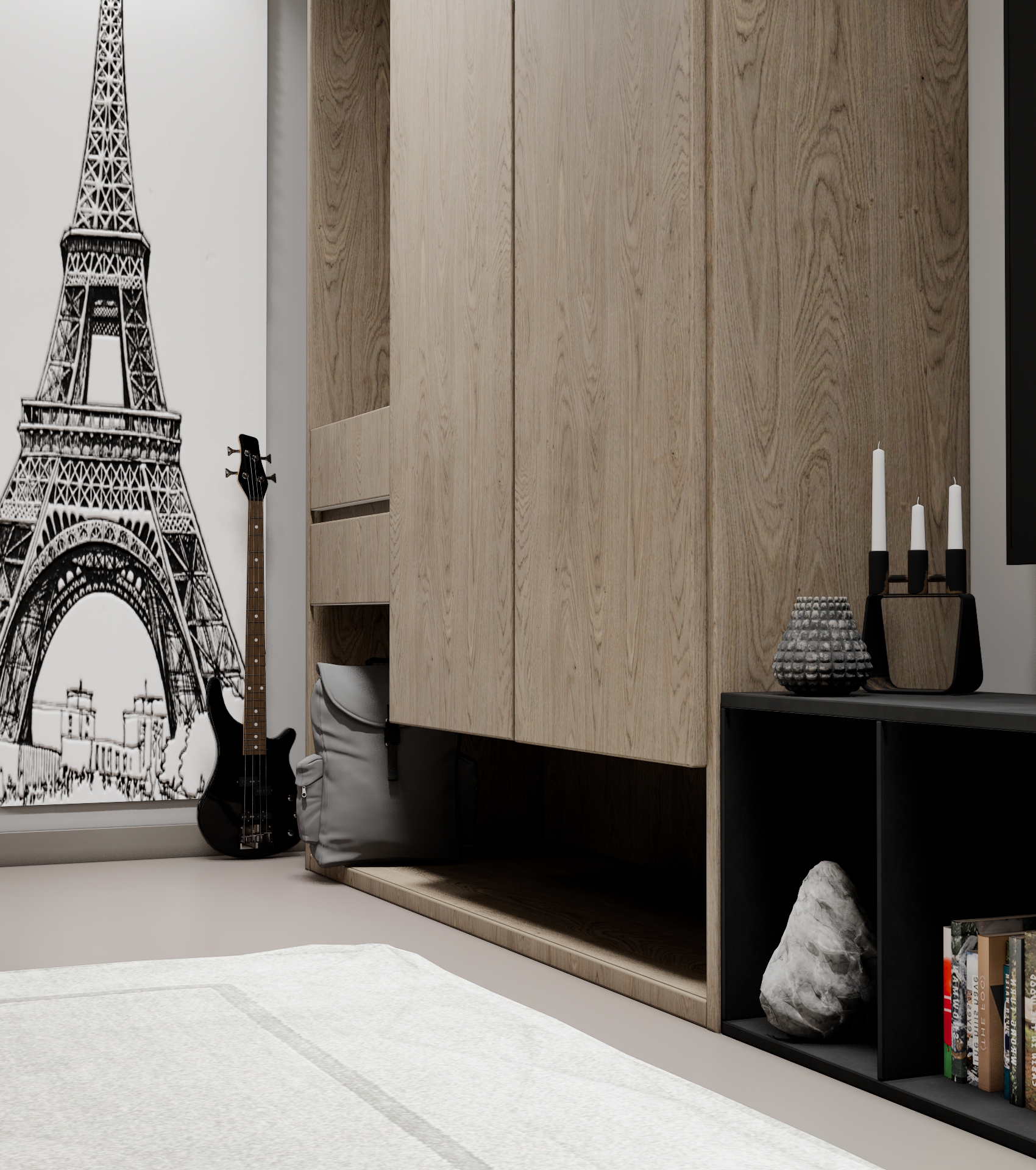 Interior design online render fotorealistico 100mq per mio figlio